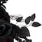 24" Burgundy & Black Roses with Spiders Halloween Wreath